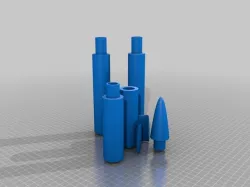 Parabellum Rocket -- spins in flight, looks like a TOW missile