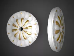 Plaster ceiling insignia  prefabricated  ceiling medallion 3D model