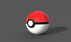 pokemon ball  Low-poly  3D model