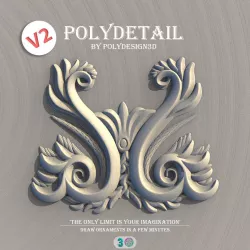 PolyDetail - Ornament Plugin for 3dsMax 3D model