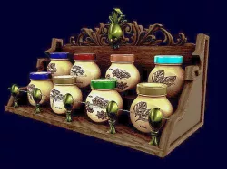 Rack for Spice Bottles 3D model