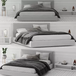 Richard Bed BeB Italia 3D model