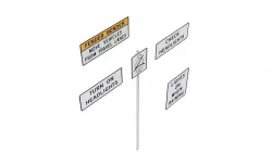 Road Sign - US - R16 Series Seat Belts And Headlight Use 3D model