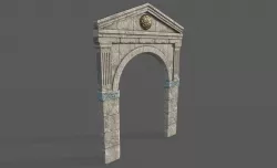 Roman Gate Arc Low-poly  3D model