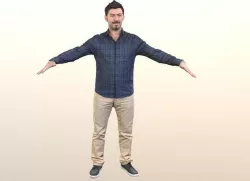 Rt012 - Male T-Pose A-Pose 3D model