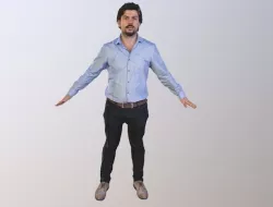 Rt063 - Male T-Pose A-Pose 3D model