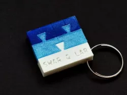 SC13 Aggregate.Org/UK Dovetail Puzzle Keychain