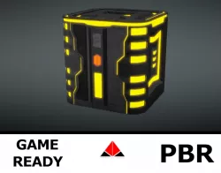 Sci Fi Box Low-poly  3D model