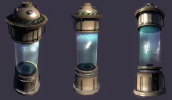 Science Fiction Incubator or Stasis Pod Low-poly  3D model