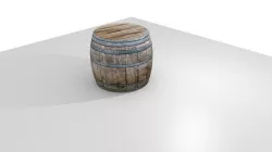 Simple Barrel Low-poly  3D model