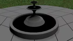 Simple Fountain Low-poly  3D model