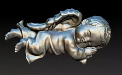 sleeping baby  3D model