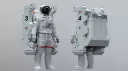 SPACESUIT NASA EMU MMU SAFER 3D model
