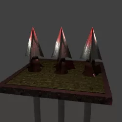 SPIKE TRAP Low-poly  3D model