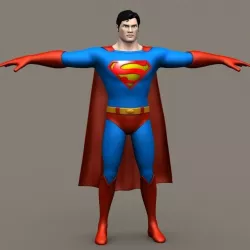 Superman 3D model
