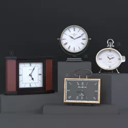 Table clock pack 01 3D model