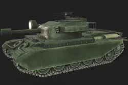 Tank Centurion Mk Low-poly  3D model