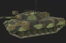 Tank Leopard 2 Low-poly  3D model