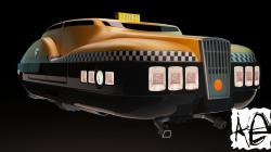 TAXI from FIFTH ELEMENT 3D model