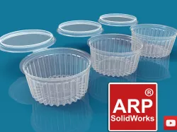 Thermoformed packaging round