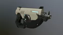 Tracer Gun overwatch Low-poly  3D model