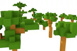 Tree Pack Minecraft Low-poly  3D model