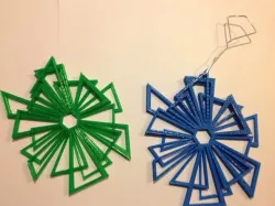 Triangle Snowflake Ornament