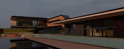 Vacation Modern House 3D model