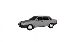 VAZ 2109 LADA SAMARA Low-poly  3D model