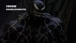 Venom Rigged and Animated 3D model