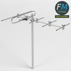 VHF antenna 3D model