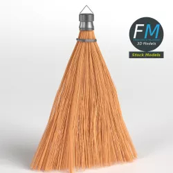 Whisk broom 3D model