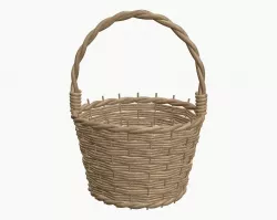 wicker basket 3D model