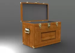 Wooden toolbox.