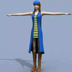 Young Woman 3D model