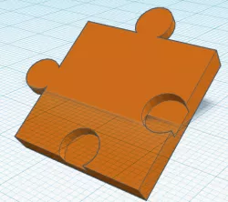 1" X 1" square piece
