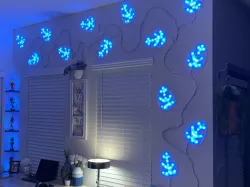 3D Printed PLA Leaf Light