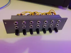 7HP / 8HP 7x Attenuator Mult Eurorack Module