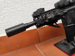 Airsoft M4 foregrip angled minimalistic