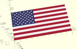 American Flag SCAD model