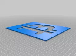 Bitcoin B Stencil