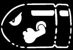 Bullet Bill stencil 2