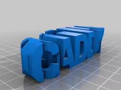 Caddy Schrift Modell
