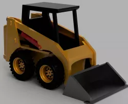 cat 216 B skid steer H0 1:87 scale