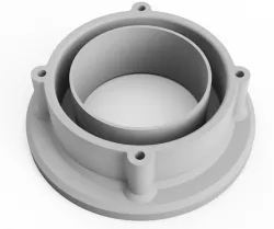 CO2 Laser Exhaust Fan Blower 6in to 3in PVC Pipe Reducer Adapter LHS1