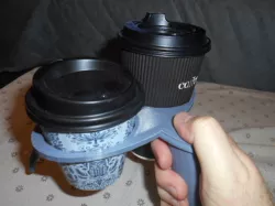 Coffee cup holder and carry