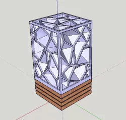 Crinkle lamp E27