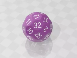 [D32]Truncated Sphere Thirty-two Sided Die
