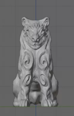 demon dog statue remix 