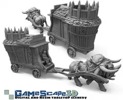 Dire OX and Small Merchant wagon-Promotional-full Model